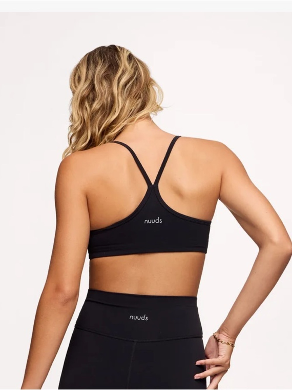 Nuuds motion racer sports bra black small - Picture 3 of 6